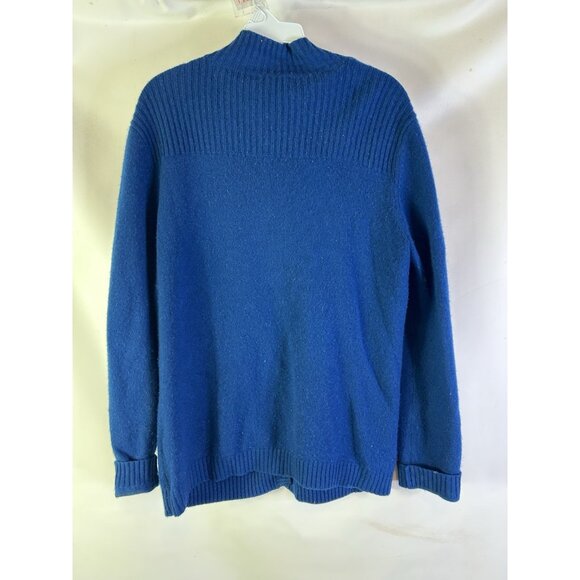 Vintage 90s Orvis Cashmere Distressed Pocket Cardigan Sweater - Picture 6 of 8